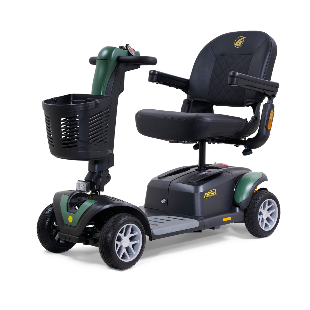 Golden Tech Buzzaround LX Extreme Luxury Full Size Travel Mobility Scooter - 4 Wheel - Green